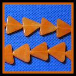 Triangles: 13mm Red Aventurine 15 - 16 inch strands