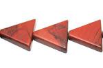 Triangles: 16mm Red Jasper 15 - 16 inches, 3 for $12