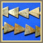 Triangles: 16mm Silver Leaf 15 - 16 inches, 3 for $12