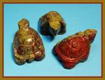 Stone Figurine Turtle: Dragonblood Jasper