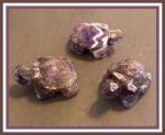 Stone Figurine Turtle: Amethyst 3 for $30