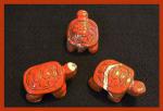 Stone Figurine Turtle: Red Jasper 3 for $30