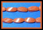 Twists: 7 x 15mm Goldstone (Glass) 15 - 16 inches