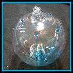 Witch Ball6: WB176 Aqua 6 inches Across