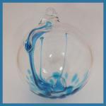 Witch Ball4: WB17 Aqua  4 inches across, 2 for $18