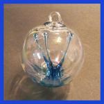 Witch Ball3: Small: WB317 Hanging Glass Ball Greenish Blue 3 inches, 3 for $21