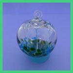 Witch Ball3: Small: WB34 Hanging Glass Ball of 3 inches Blue and Green, 3 for $21