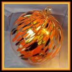 Witch Ball6: #112 The Orangish One 6 Inches Across