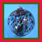 Witch Ball6: #4 Green, Purple, Red 6 Inches