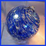 Witch Ball8:  #115 Big and Blue and 8 Inches Across