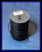 Cord: Cotton Black 2mm 100 meter spools
