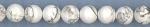 Rounds: Howlite (White, Grey)  6mm Strands 15 - 16 inches