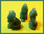 Stone Figurine Wolf: Aventurine, 3 for $27