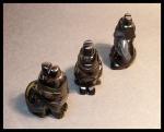 Stone Figurine Wolf: Black Onyx, 3 for $27