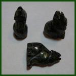 Stone Figurine Wolf: Kambaba Jasper, 3 for $27