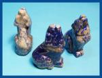 Stone Figurine Wolf: Lapis, 3 for $27