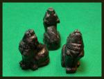 Stone Figurine Wolf: Pyrite, 3 for $27