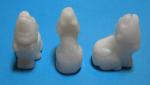Stone Figurine Wolf: Snow Quartz, 3 for $27