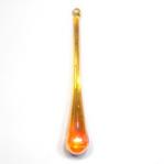 Raindrops: 4 3/4 Inch Glass Yellow, each, with a hole for hanging